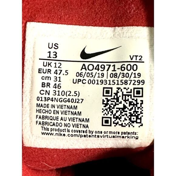 Nike Air Max 270 React Electronic Mens Size 13 Running Shoes Sneakers AO4971-600 - Picture 10 of 10